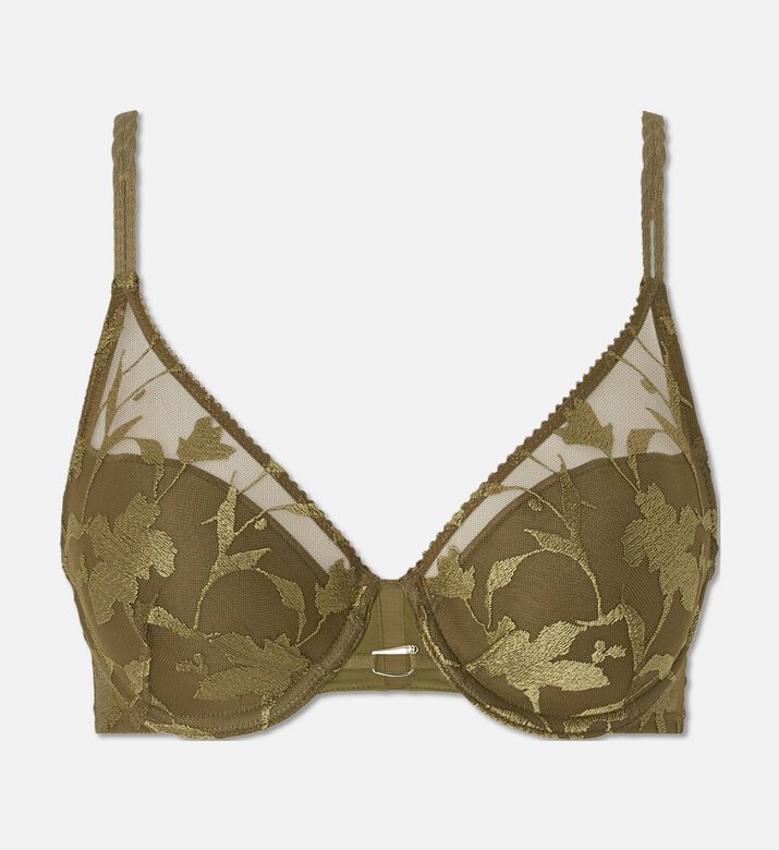 Chantelle Floral Sheer Mesh Panels Embroidered Bra, Packshot View