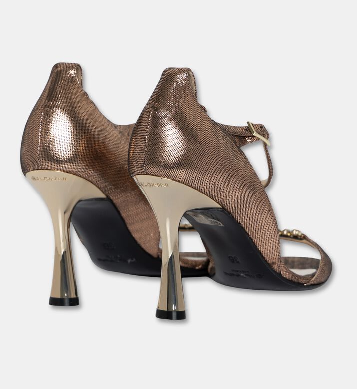 Baldinini Metallic Two Strap Ankle Sandals, Packshot View