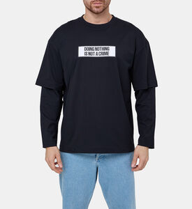 تيشيرت بأكمام طويلة بطبقات