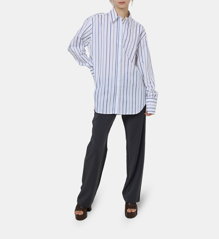 Cotton Striped Pattern Shirt
