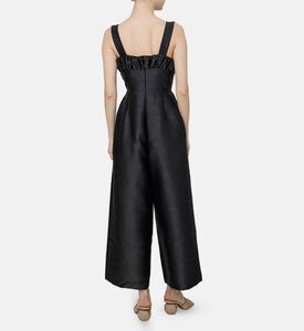 جمبسوت بدون أكمام بياقة بشكل قلب