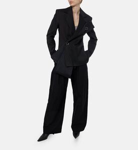 Martan Siebe Asymmetrical Blazer, Model View