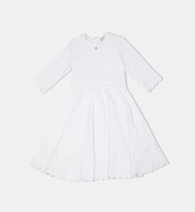 Floral-lace Flared Mini Dress Floral-lace Flared Mini Dress