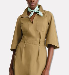 Longchamp Scarf Autres Lignes50x50, Light-green, Model View