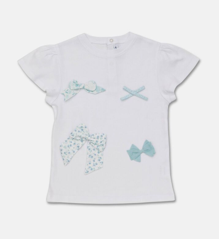 Jules & Juliette Paris Bow-print Short-sleeve T-shirt, Packshot View