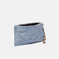 Angel Denim Wing Pouch