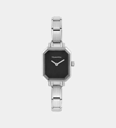 Stainless Steel Rectangular Watch
