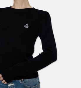 Isabel Marant Cotton-wool Long-sleeve Pullover, Model View