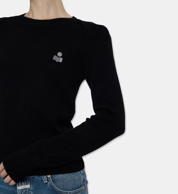 Isabel Marant Cotton-wool Long-sleeve Pullover, Model View