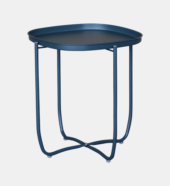 Qingdai Metallic Round-shape Side Table