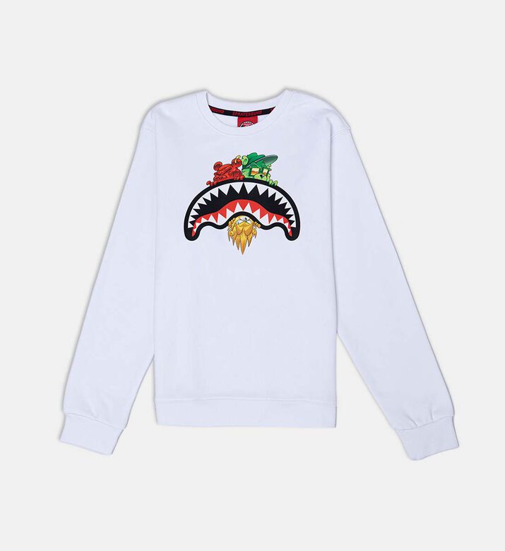 Sharks-in-paris Characters Sneaking Sweatshirt