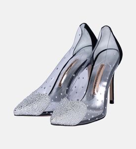 حذاء Amora Pvc مزين بالكريستال