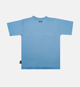 تيشيرت قطن بياقة مستديرة بطبعة نمر