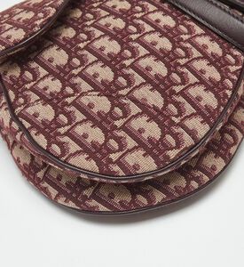 Dior Preowned Dior Oblique Patterned Canvas Sculptural Shoulder Bag, Packshot View