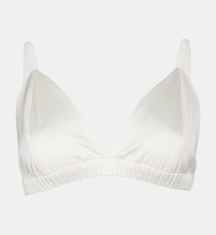 Elastic-strap Triangle Bralette