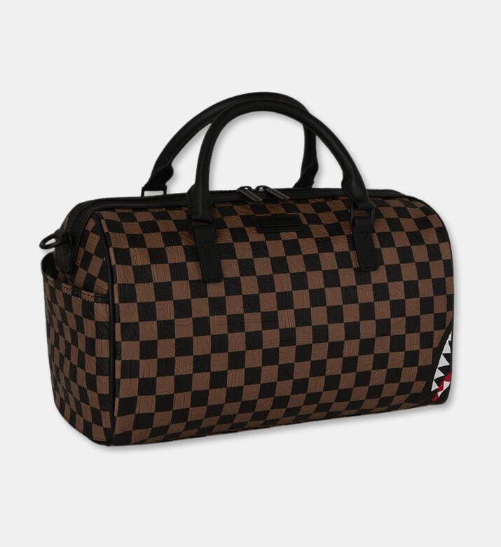Sprayground Checkered-print Top Handle Mini Duffle Bag, Packshot View