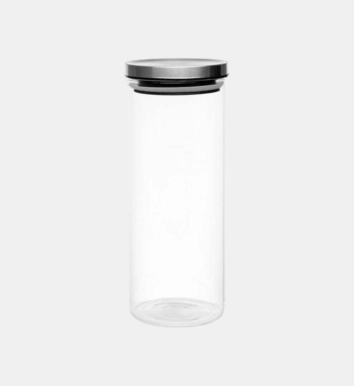 Glass Steel Lid Canister