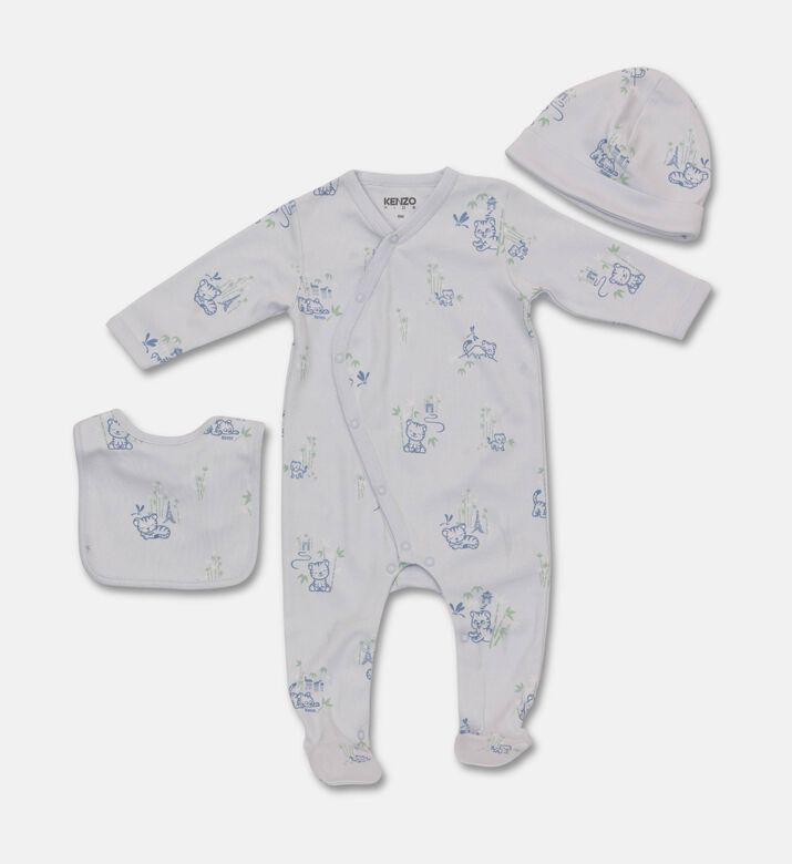 Kenzo Organic Cotton Sleepwear Beanie Bib Gift Set, Packshot View
