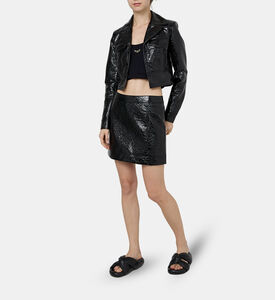 Faux Leather Mini Skirt