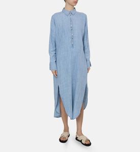 Denim Flared Shirt Dress