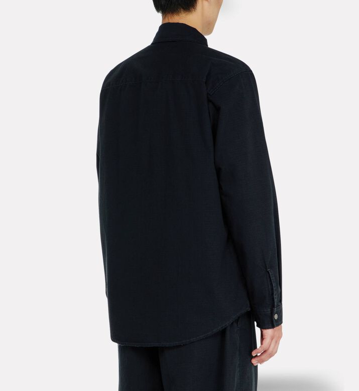 Diesel Zip-front Cotton Overshirt, Model View