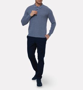 Hackett London Button Placket Long-sleeve Sweater, Model View
