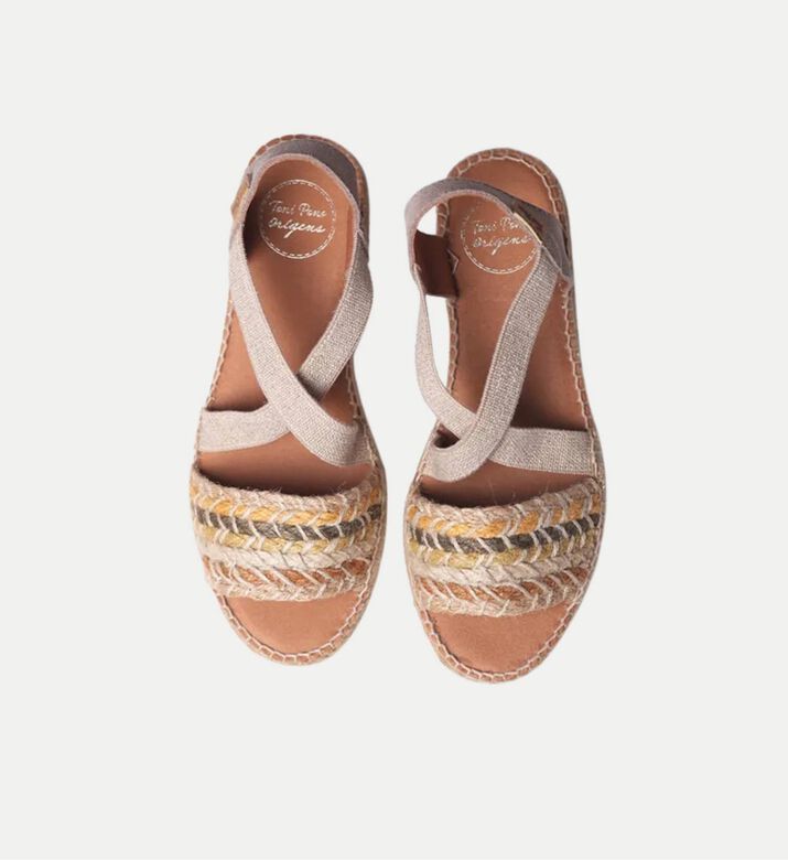 Toni Pons Eider-lk Patterned Textile Low-wedge Espadrille, Packshot View