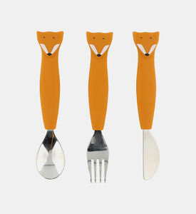 طقم أدوات مائدة مستر فوكس بفولاذ مقاوم للصدأ - 15 × 3 × 1.5 سم