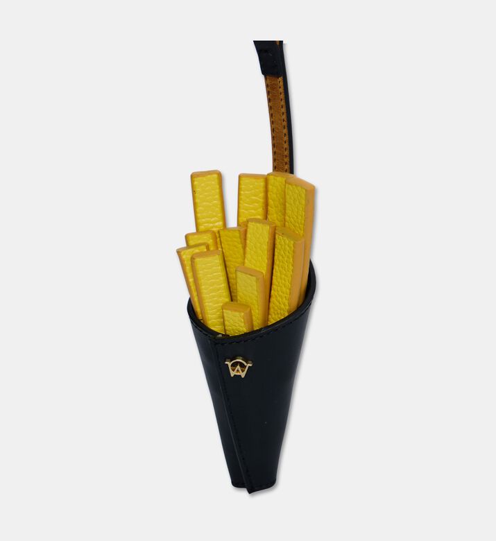 Manc Leather French Fries Bag Charm, Packshot View