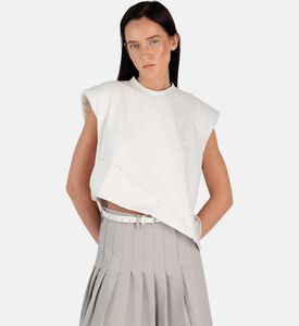 BLSSD Sleeveless Built-in Shoulder Pads T-shirt, Model View