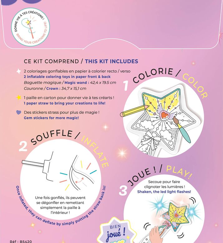 Ara creative Led Magic Wand & Crown, Packshot View