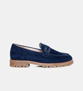 حذاء لوفرز سهل الارتداء بجلد سويد