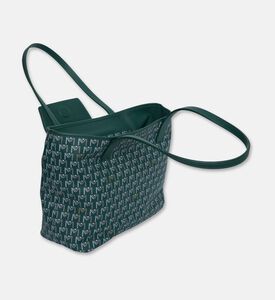 Maya.M All-over Monogram Medium Flap Tote Bag, Khaki, Packshot View