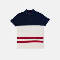 Color-block Monotype Polo Shirt