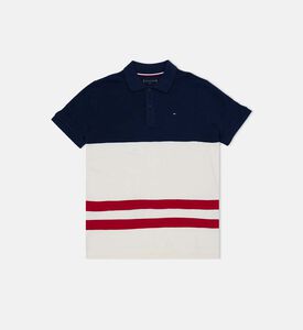 تيشيرت بولو مونوتايب مقسم بألوان