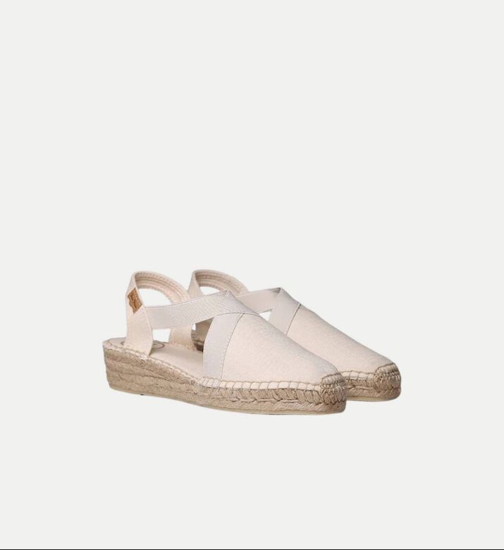 Toni Pons Verona Linen Comfort Wedge Espadrille, Off-white, Eu-39, Packshot View