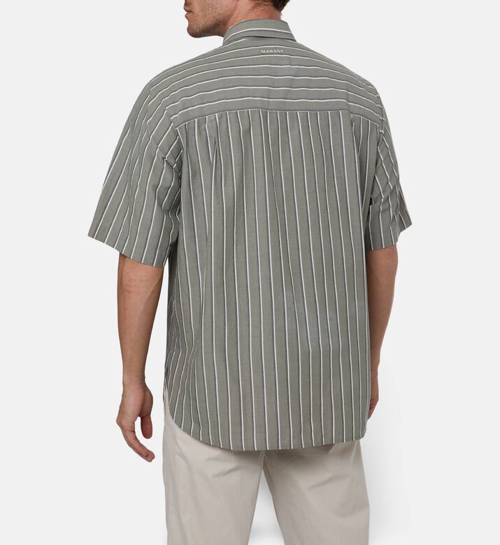 Marant Homme Striped Straight-cut Shirt, Model View