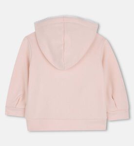 كنزة بغطاء رأس بأكمام طويلة