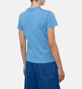 تيشيرت بياقة دائرية وطبعة شعار