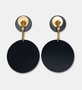 Raife Earrings Circular Black, Packshot View