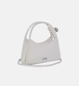 حقيبة كروس بودي بمقبض جلد بمشبك شعر