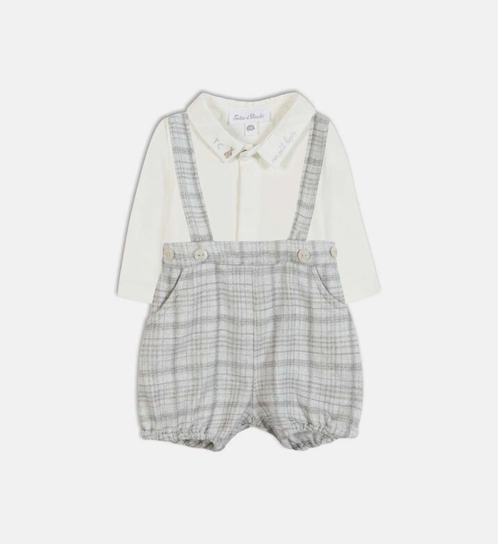 Plaid Patten Regular-fit Shorts Set