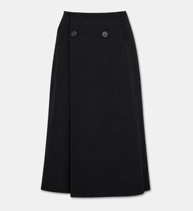 MM6 Button-detailed Midi Skirt, Packshot View