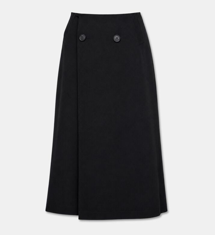 MM6 Button-detailed Midi Skirt, Packshot View