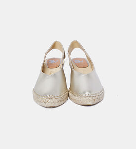 Elastic Strap Wedge Slingbacks