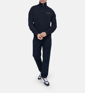 سويت شيرت قطن بياقة بسحاب