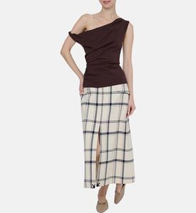 بلوزة بحزام كتف ملتوي