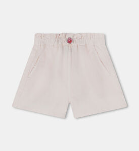 شورت بخصر مطاطي مطرز