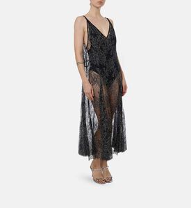 CAMILLA AND MARC Floral-embroidery Sleeveless Dress, Model View