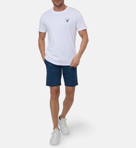 Lacoste Button Closure Regular-fit Shorts, Blue, M, Model View